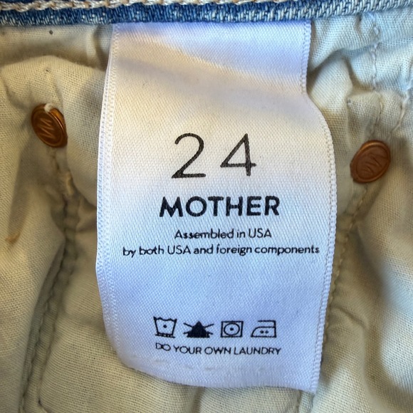 Mother The Tomcat Kick Fray Short True Confessions Denim Shorts 24 - Picture 14 of 16